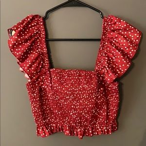 CUTE! Red and white 2 piece set